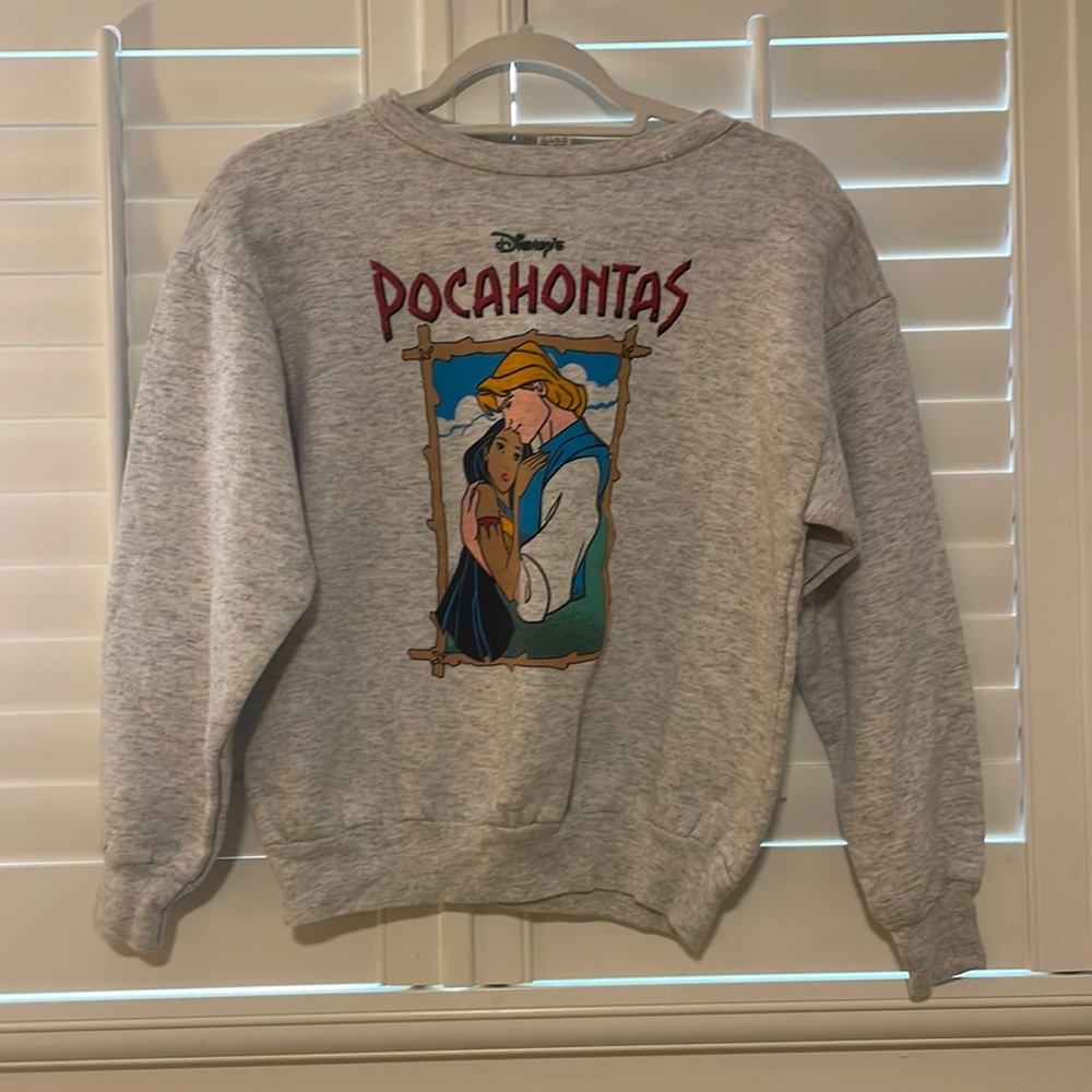VINTAGE | Disney Pocahontas Sweatshirt | Size S (Kids XL)